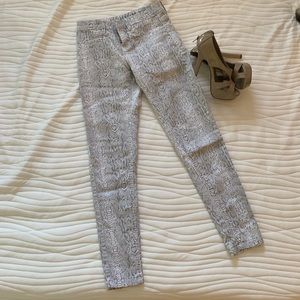 SALE Snake skin mid rise skinny leggings jeans